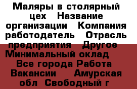 Маляры в столярный цех › Название организации ­ Компания-работодатель › Отрасль предприятия ­ Другое › Минимальный оклад ­ 1 - Все города Работа » Вакансии   . Амурская обл.,Свободный г.